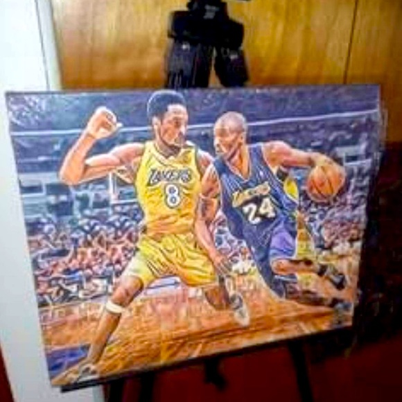 “Kobe v Kobe”, 16”x20”, photo canvas painting is the only one in the World. - Picture 4 of 5